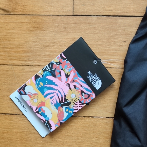 The North Face Pink Floral Joggers with Black Side Panels - Picture 3 of 5